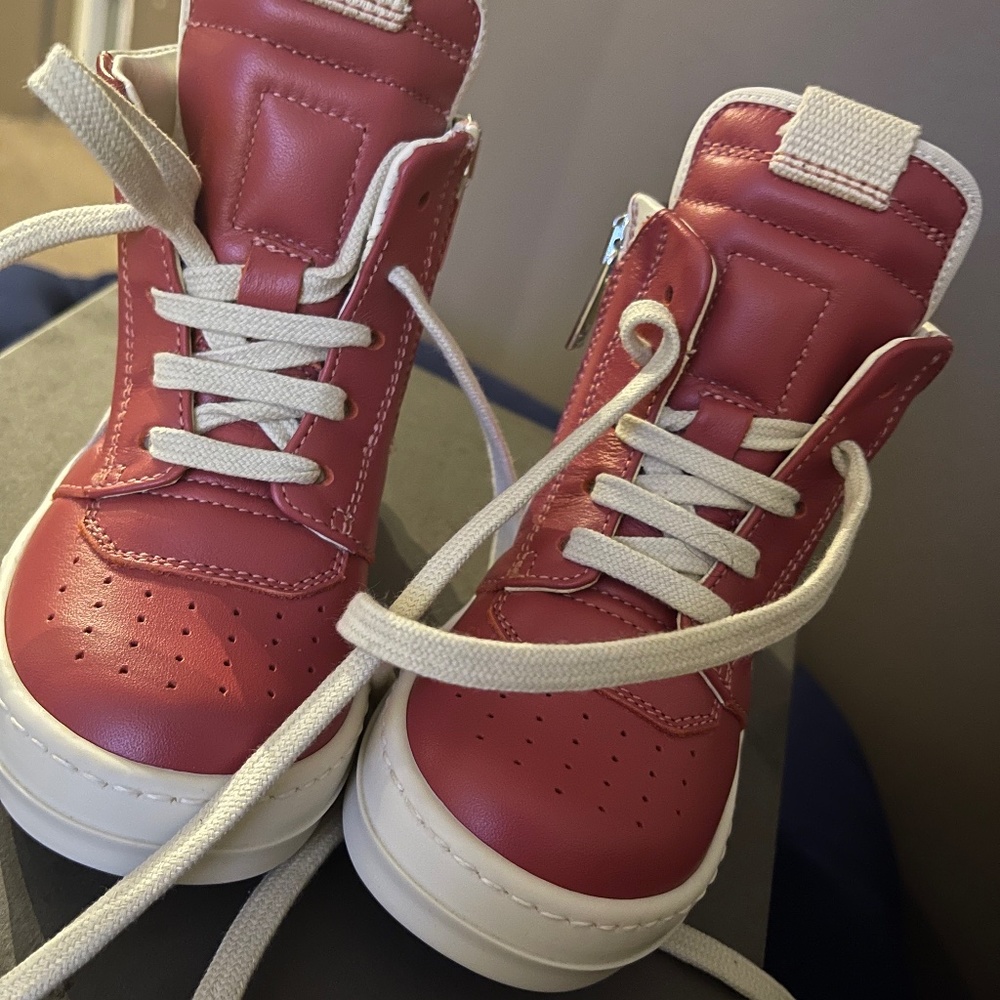 Rick Owens padded-ankle sneakers